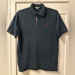 Burberry London Black Classic Fit Polo Shirt Men’s Sz L 100% Cotton Designer